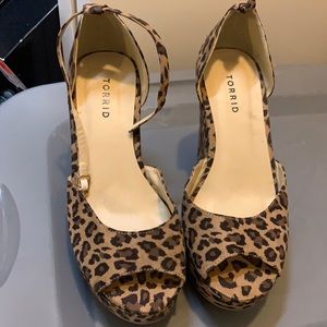 Torrid cheetah print wedges